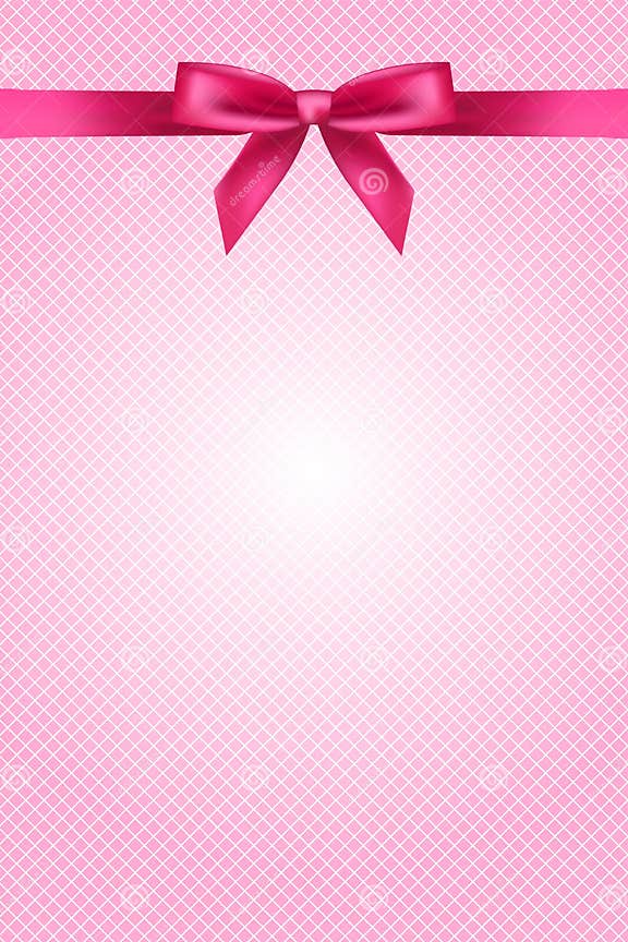 Pink Wallpaper with Bow and Lace Stock Vector - Illustration of gift ...