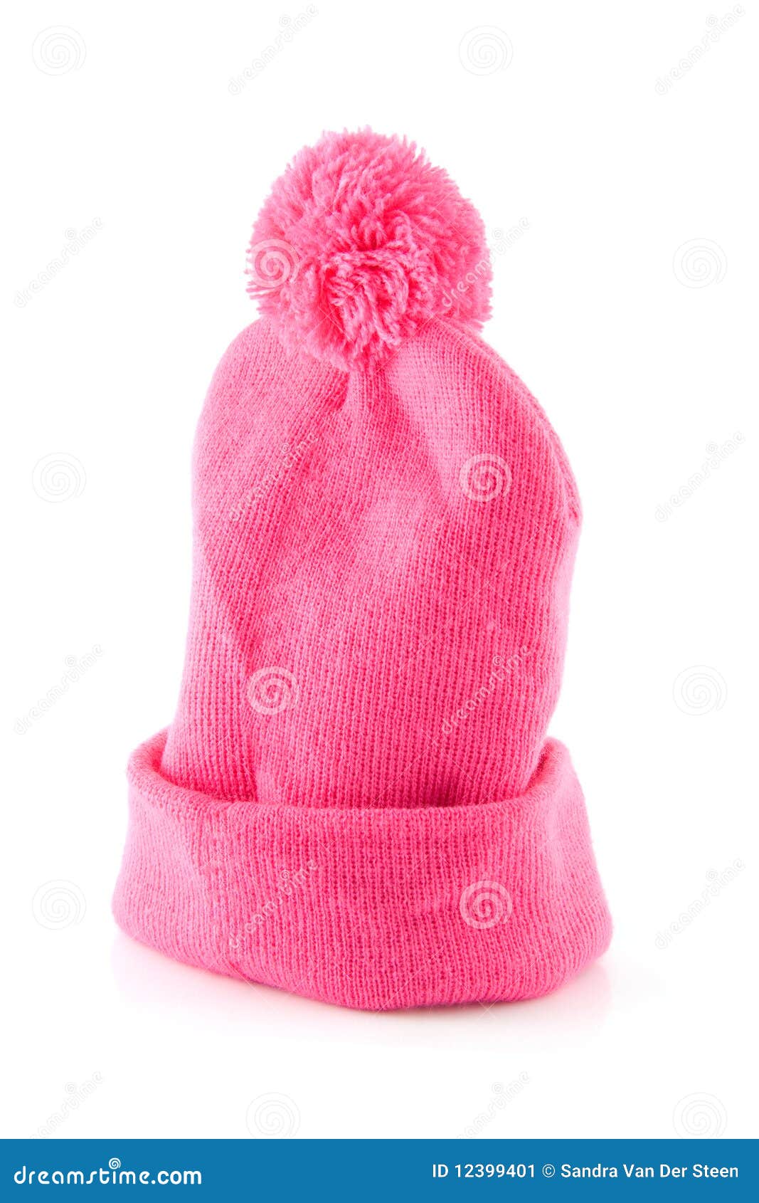 Pink warm winter hat stock image. Image of winter, isolated 12399401