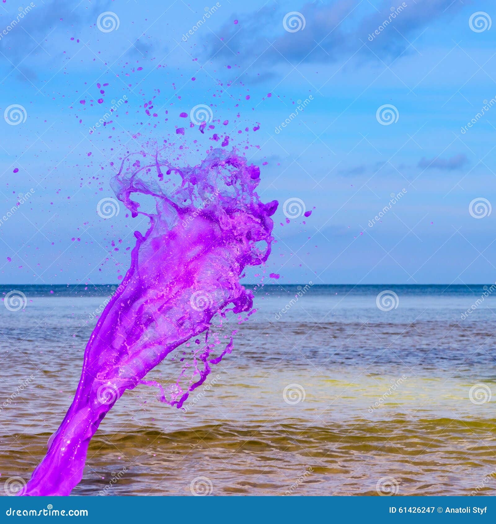 Pink water splash stock image. Image of colour, background 61426247