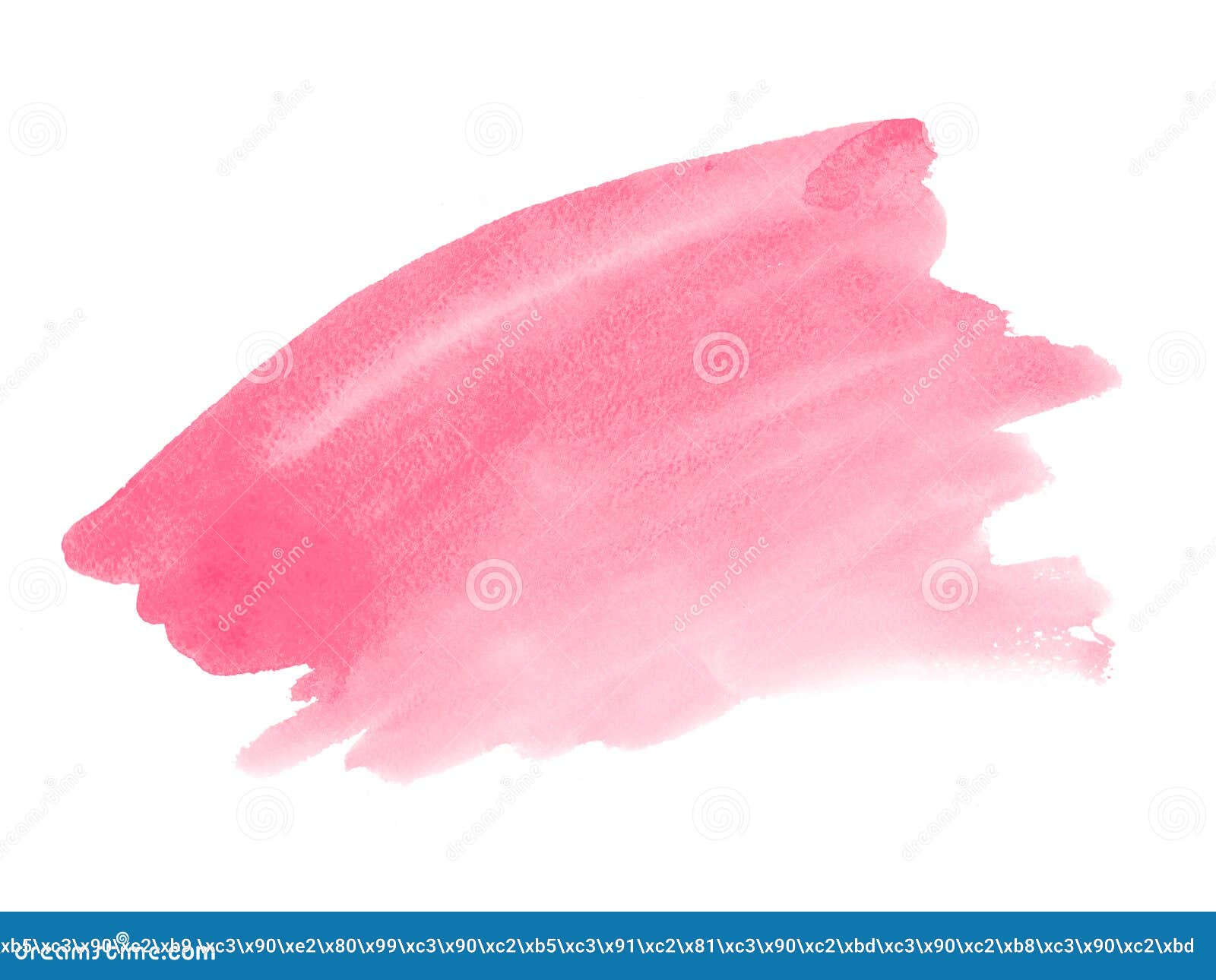 Pink Watercolor Brush Stain. Colorful Backgound Element for Design ...