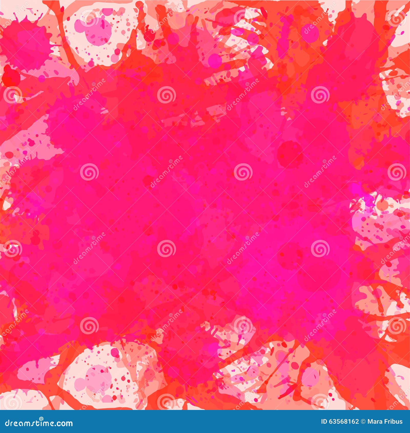 Pink Watercolor Paint Splashes Background Stock Vector - Illustration ...
