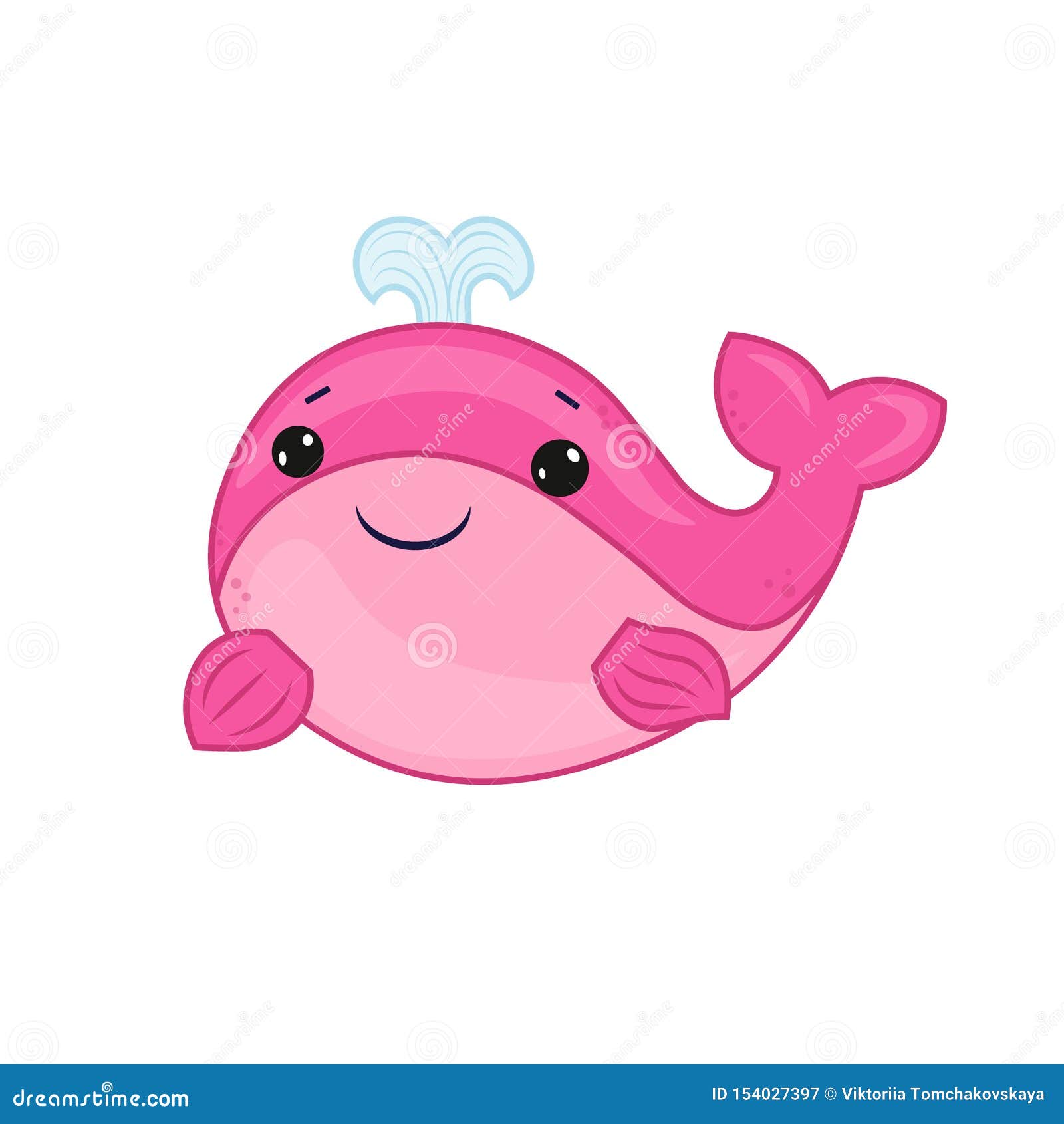 Pink Whale Cartoon of Marine Life. Summer Season. Animal Cartoon Vector  Design. Cute Print with Whale for Baby Stock Illustration - Illustration of  baby, marine: 154027397