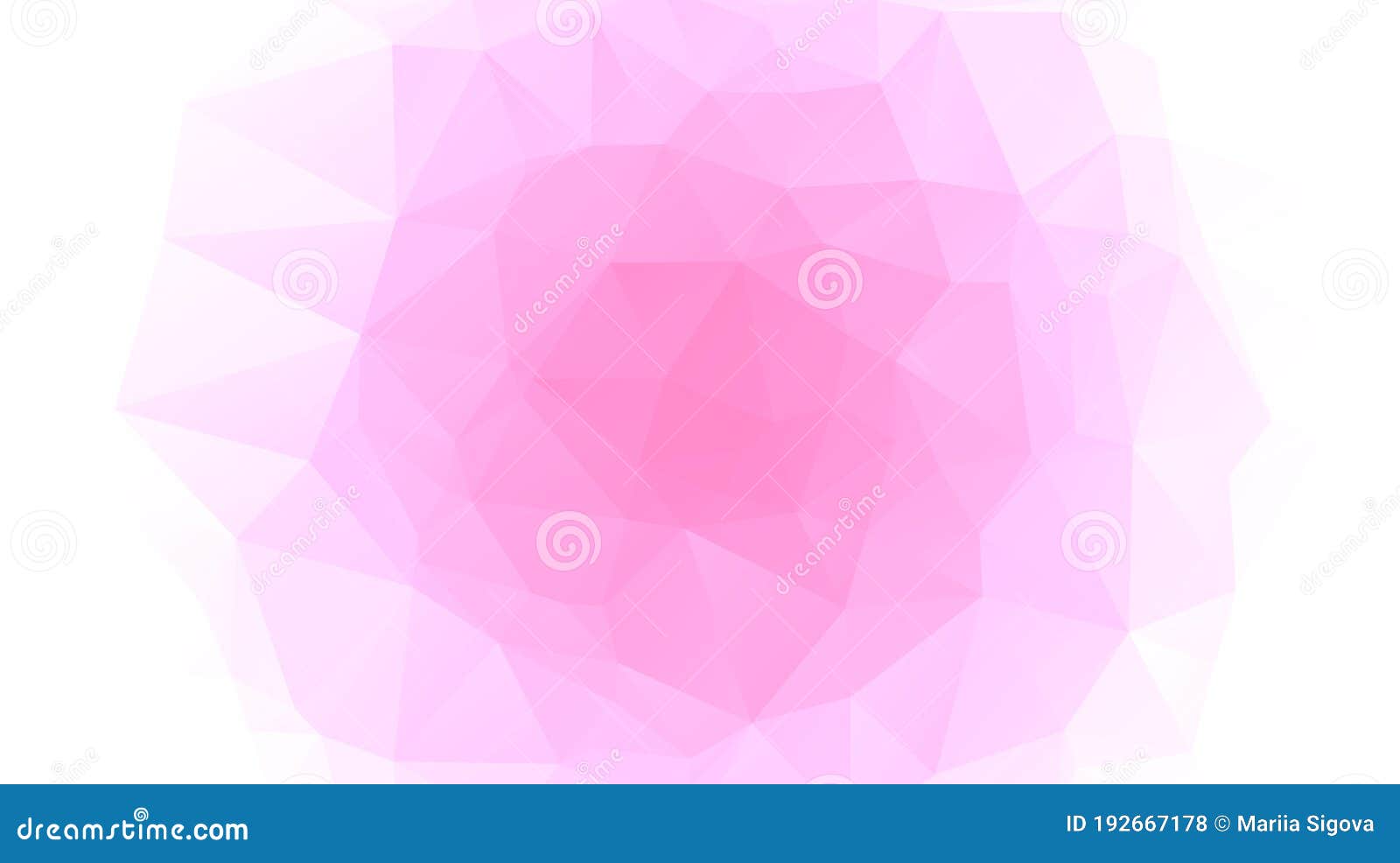 Pink and White Abstract Polygonal Geometric Background. Low Poly. Stock
