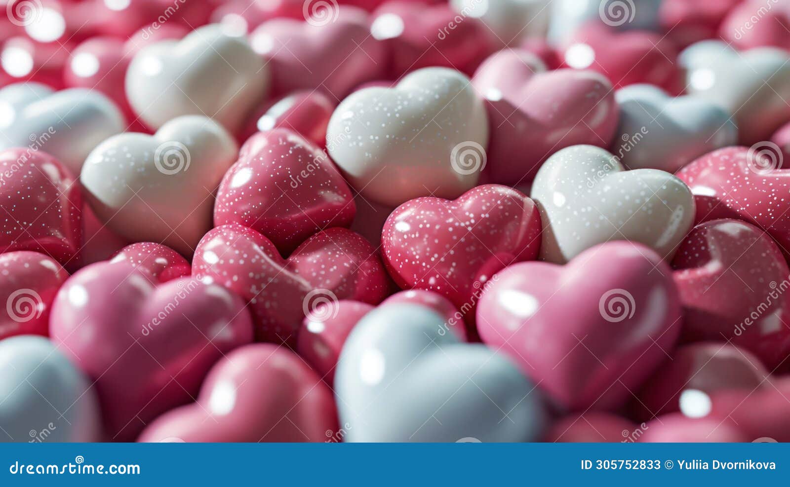 Pink and White Aesthetic Heart Figures. Pastel Colours. Romantic Love  Background Stock Image - Image of color, heart: 305752833