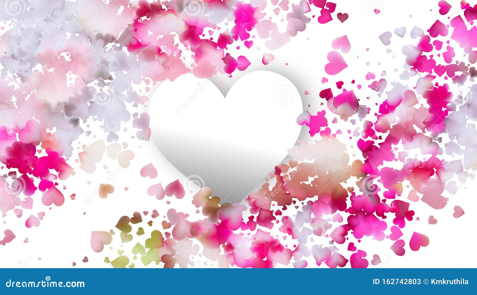 Pink and White Love Background Stock Vector Illustration of amour