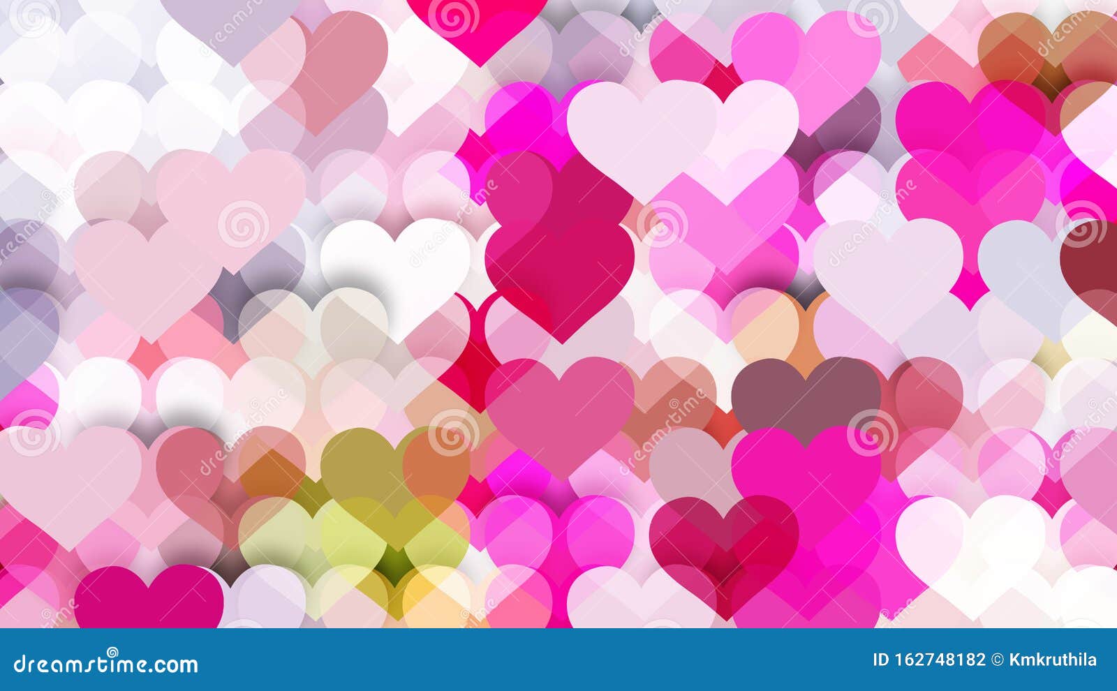 Pink and White Love Background Stock Vector Illustration of