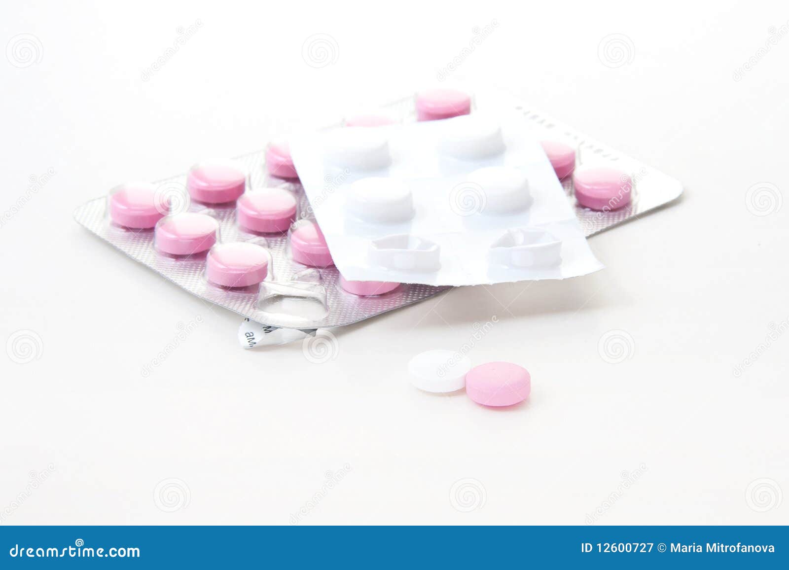 Pink and White Pills with Packs Stock Image Image of drug, high 12600727
