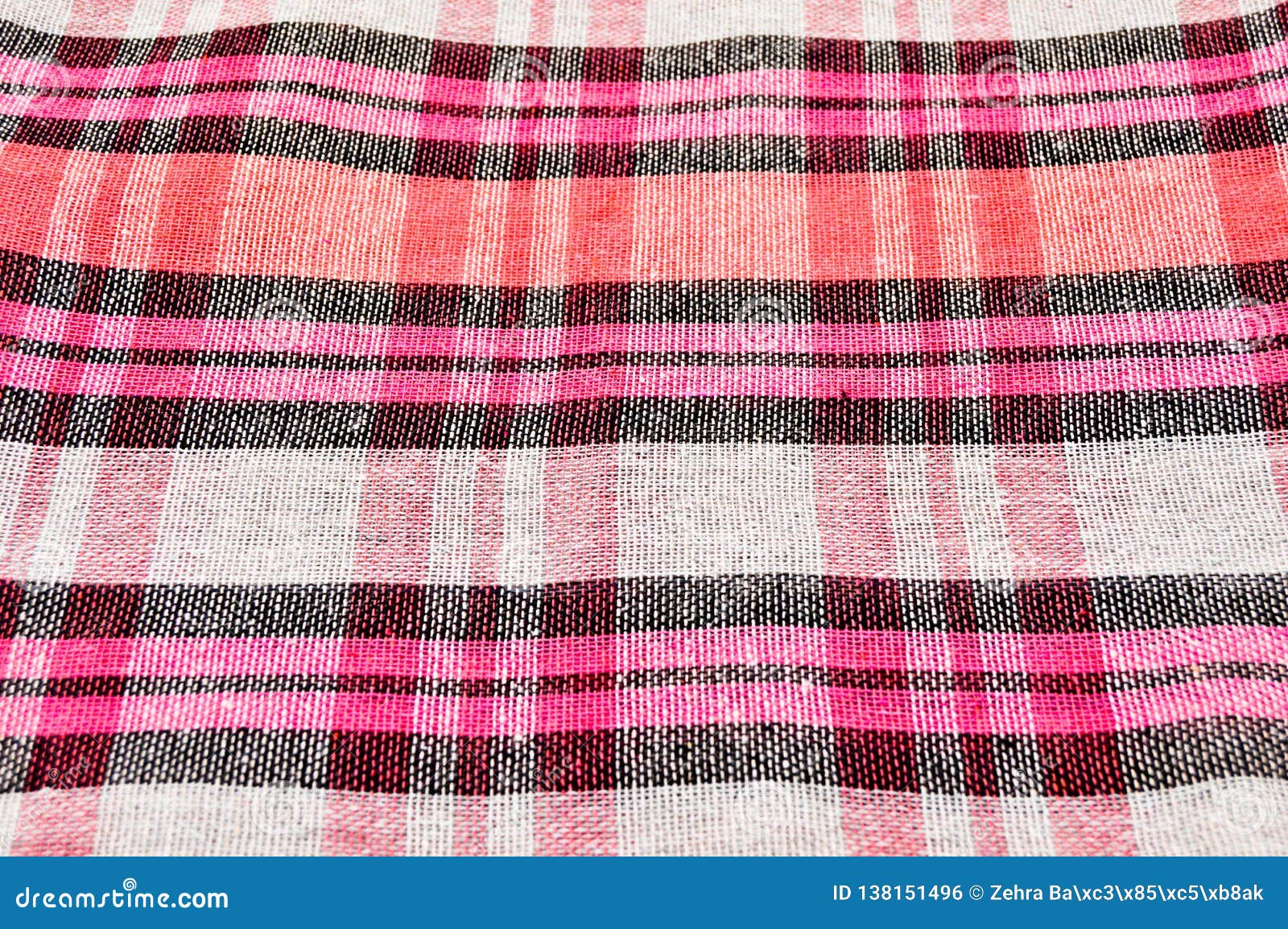 Pink and White Plaid Fabric Texture Stock Photo Image of fashion, clothing 138151496