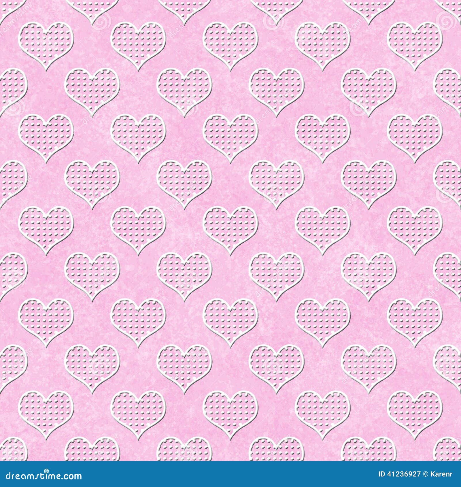 Pink and White Polka Dot Hearts Pattern Repeat Background Stock Image ...