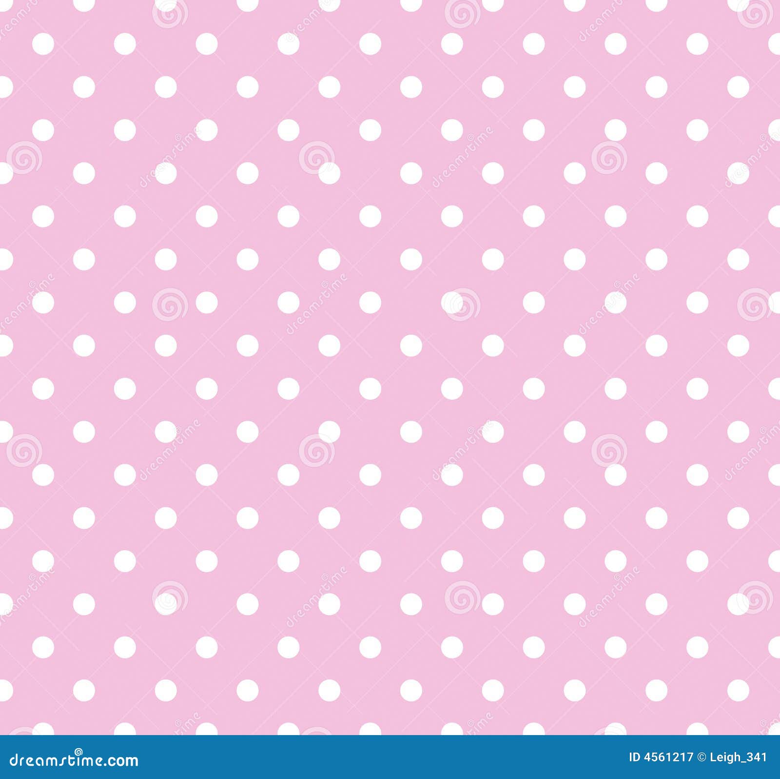 pink with white polka dots