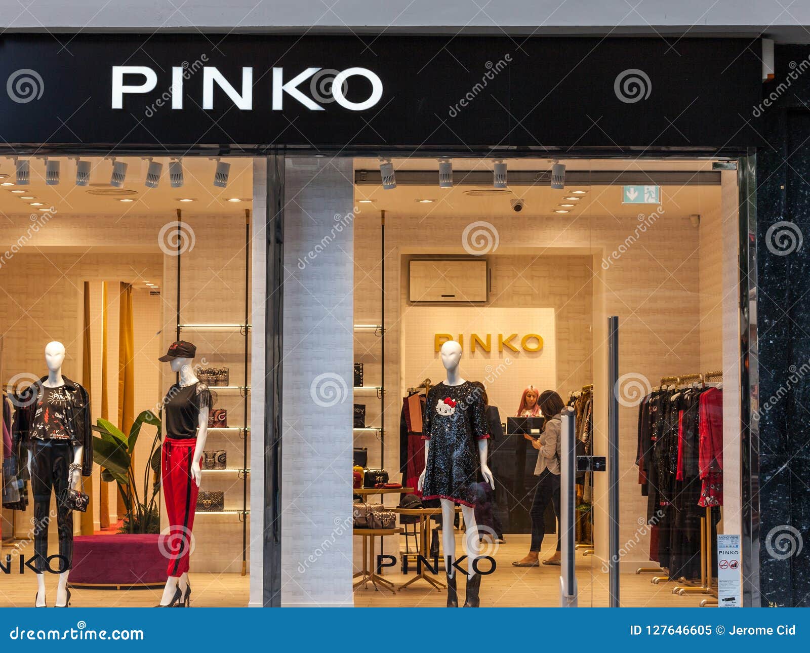 Pinko Logo On Their Main Store In Belgrade. Pinko Is An Italian Fashion ...