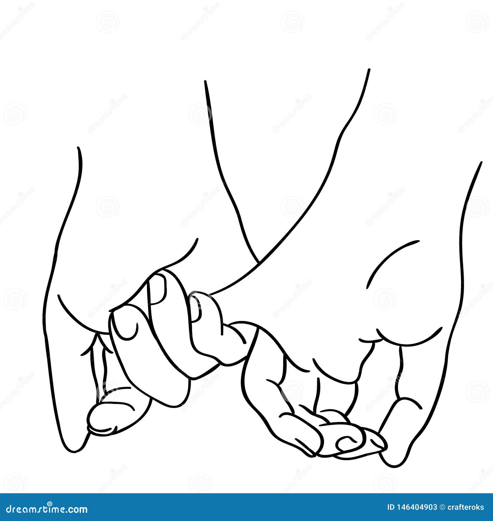 Download Pinky Promise Vector Illustration By Crafteroks Stock ...