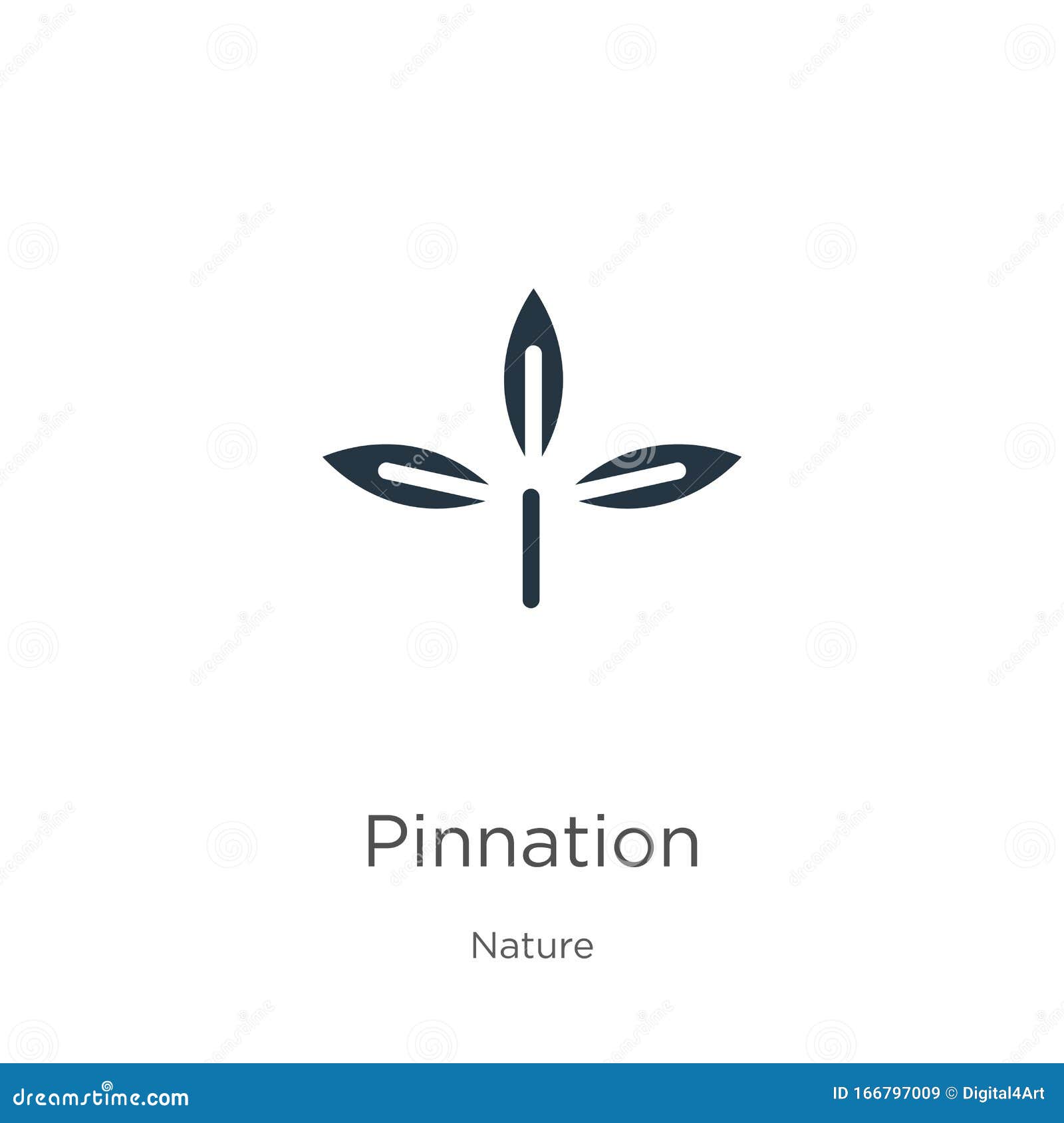 pinnation icon . trendy flat pinnation icon from nature collection  on white background.   can be