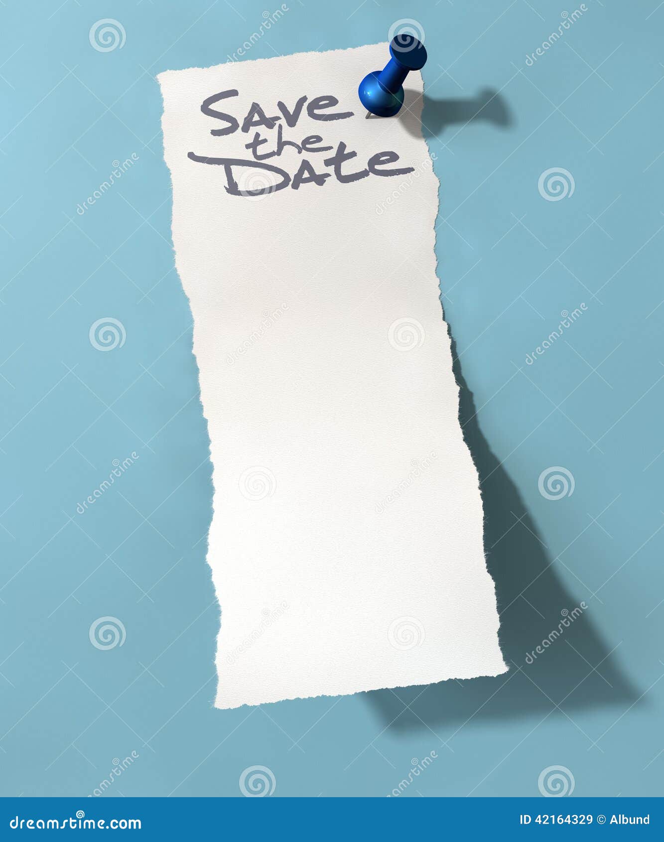 pinned paper save the date