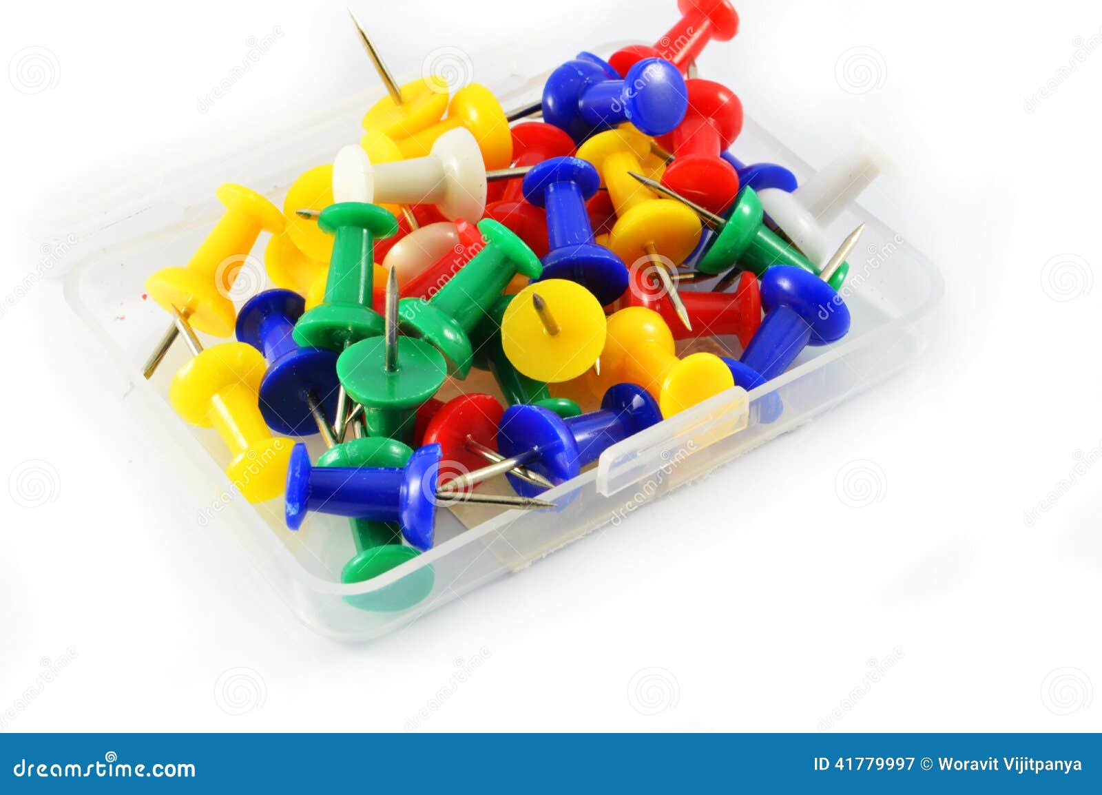 Pins in box stock image. Image of attach, office, pinned 41779997