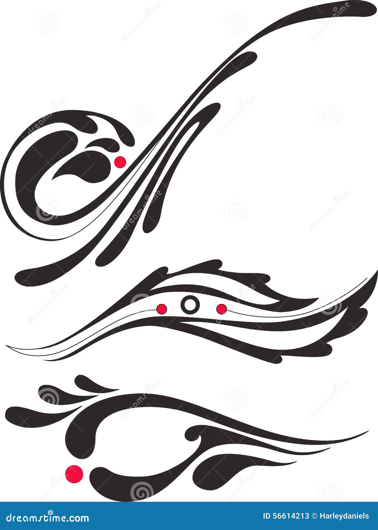 Pinstripe set 3 stock illustration. Illustration of decoration 56614213