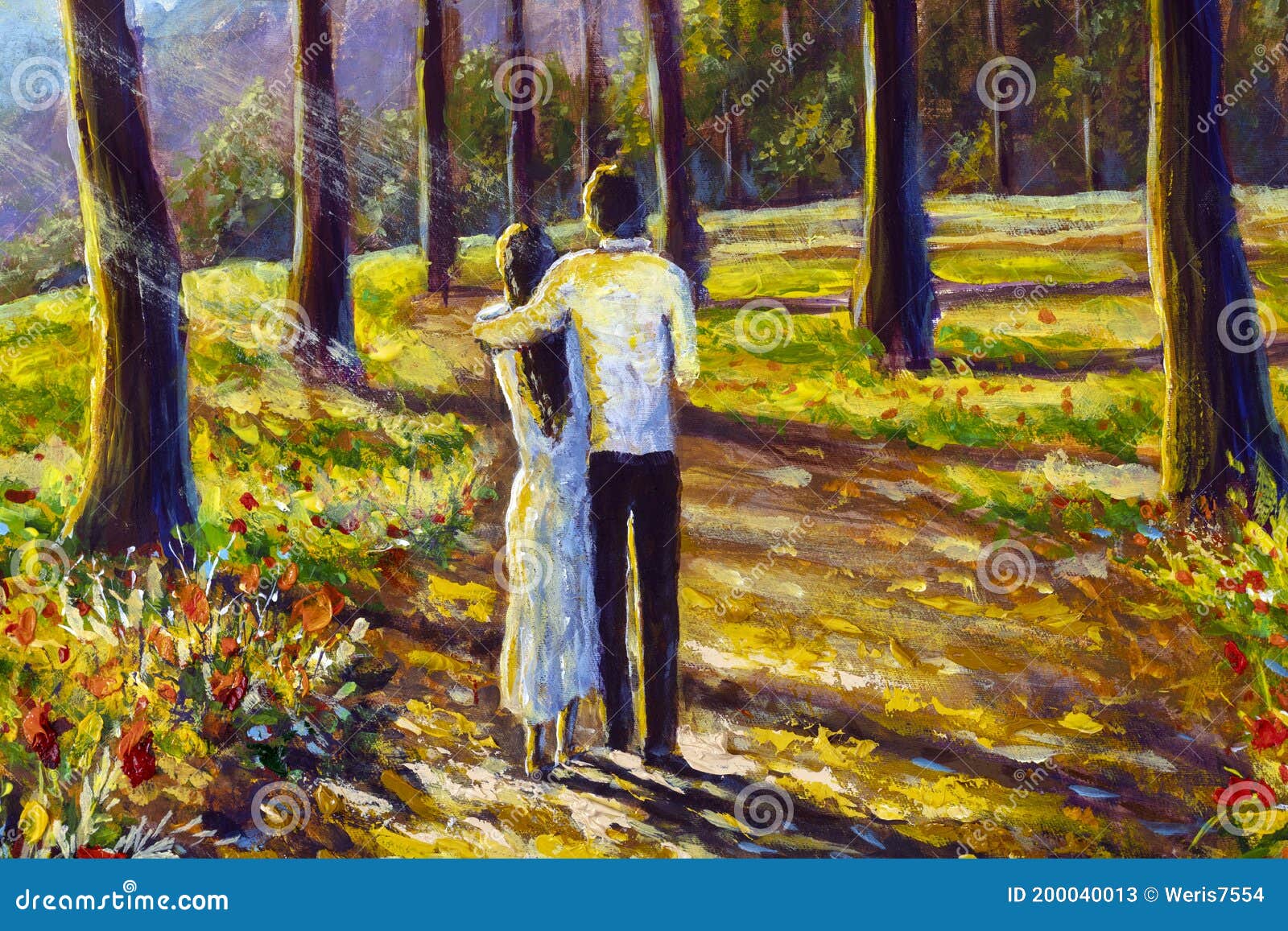 Pintar Pareja Caminando En El Soleado Parque De Verano Imagen de archivo - Imagen de bosque, impresionismo: 200040013 Pintar Pareja Caminando En El Soleado Parque De Verano Imagen de archivo - Imagen de bosque, impresionismo: 200040013