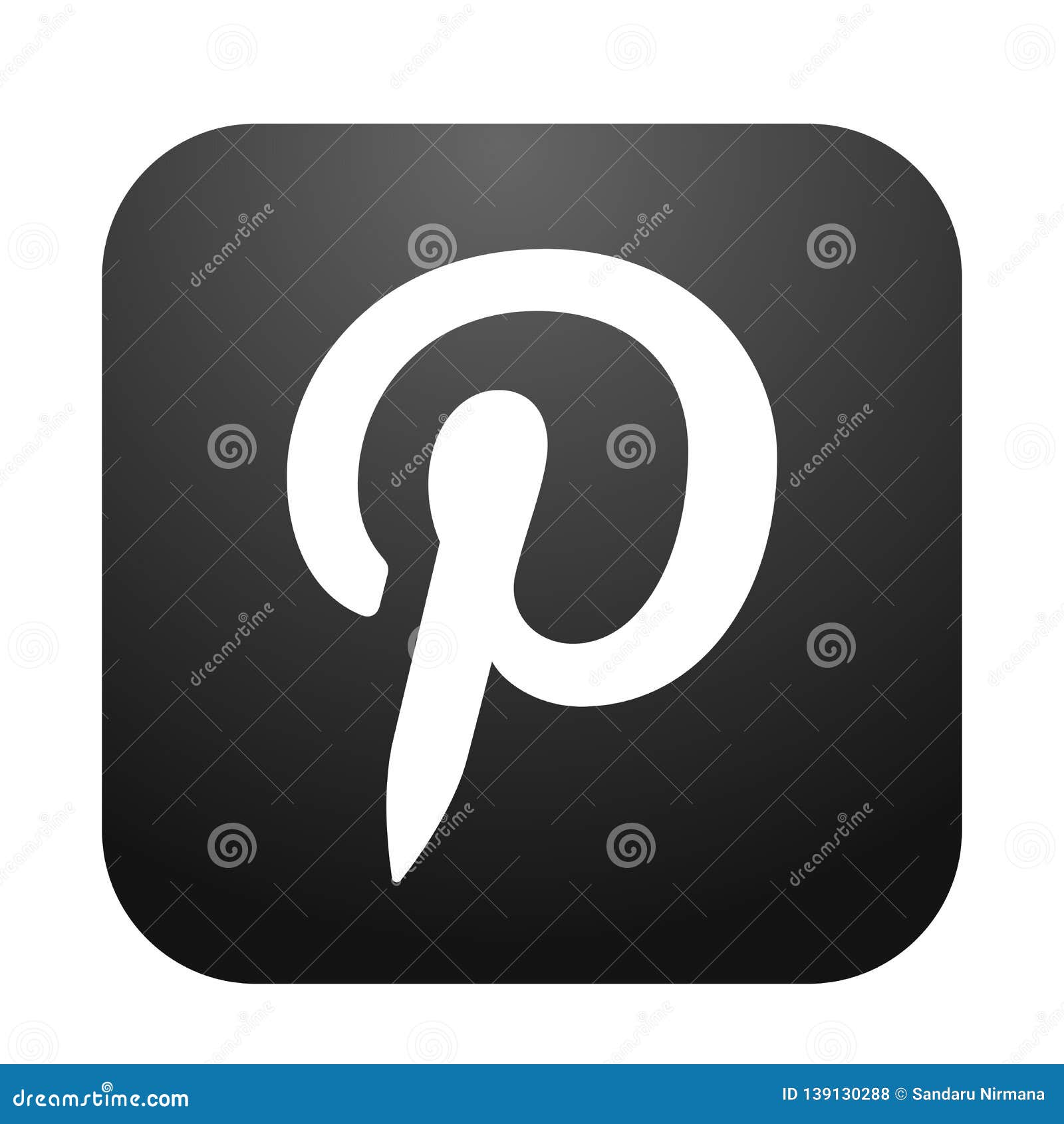 black and white pinterest logo black and white pinterest logo