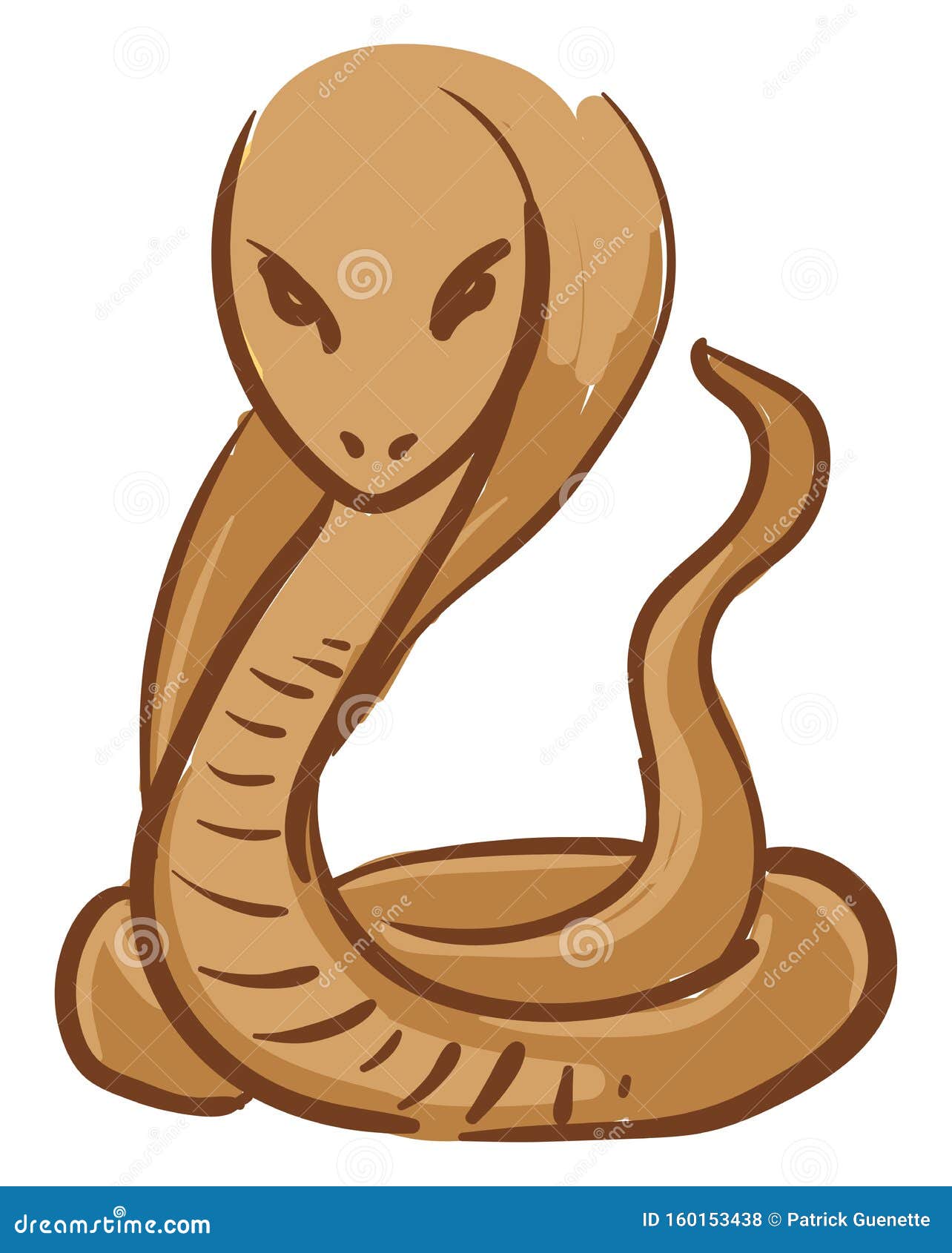 Clipart De Cobra Feroz Estilo Desenho Animado PNG , Cobra, Clipart