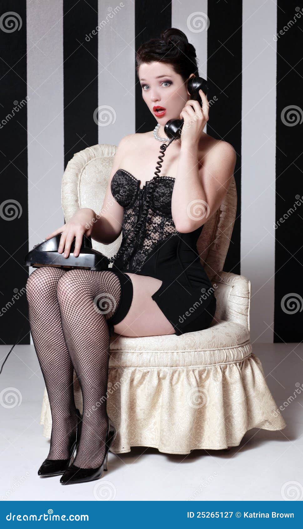 Pinup Style Vintage Image Stock Image Image Of Lingerie