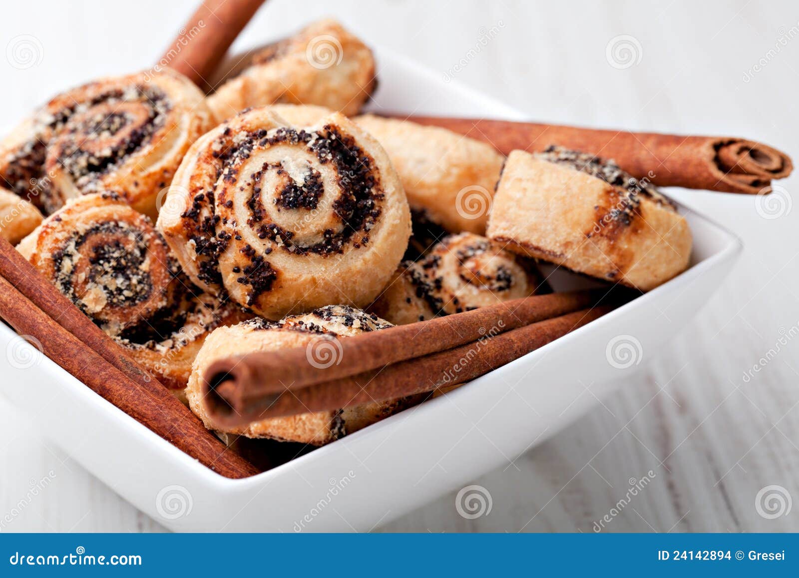 Pinwheel Cookies with Cinnamon Stock Photo Image of wooden, shot