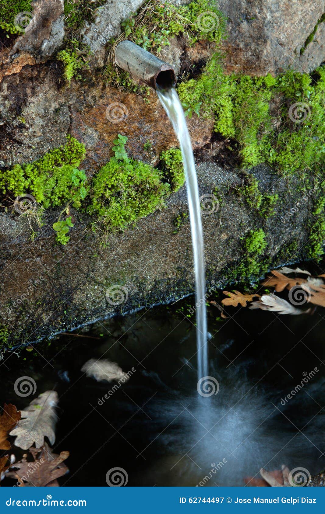 Pipe clean water stock image. Image of mineral, drain 62744497