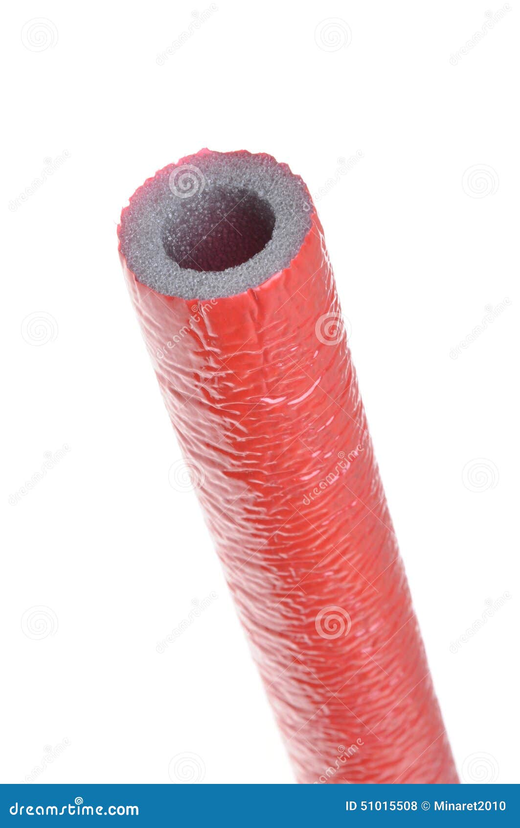 Pipe Insulation on Hot Water Pipes Stock Photo Image of plastic