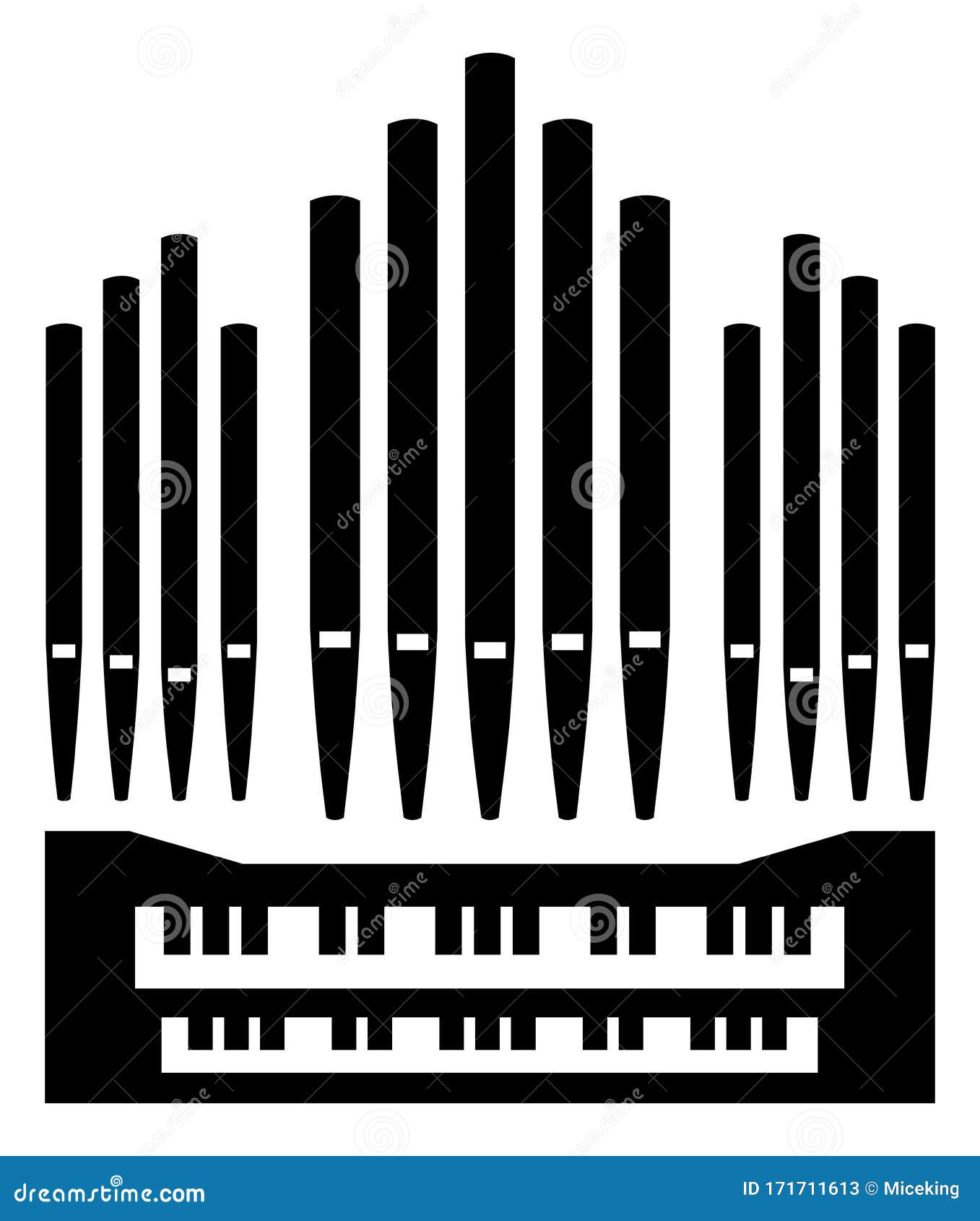 pipe organ instrument icon