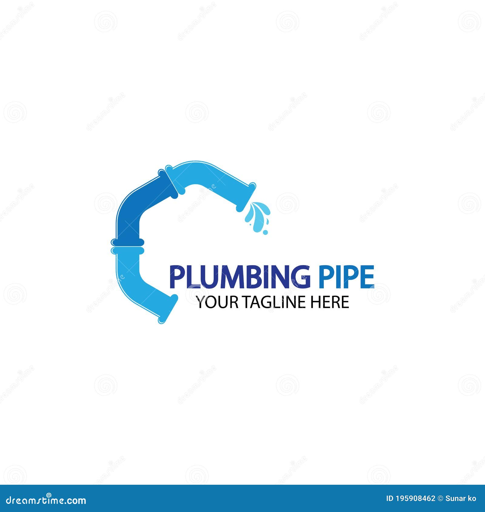 Pipe Plumbing Logo Vector Design Template,Plumbing Logo Vector Design