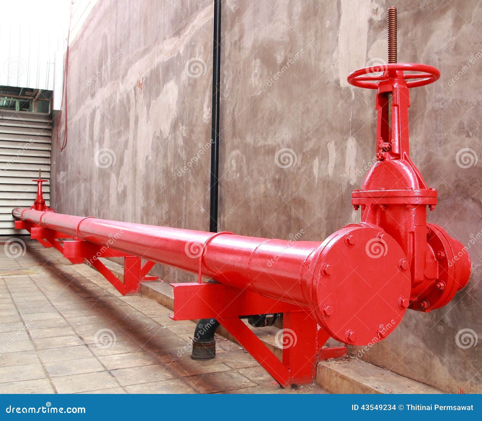 Pipe And Valve Of Fire Fighting System Stock Photo - Image ...
