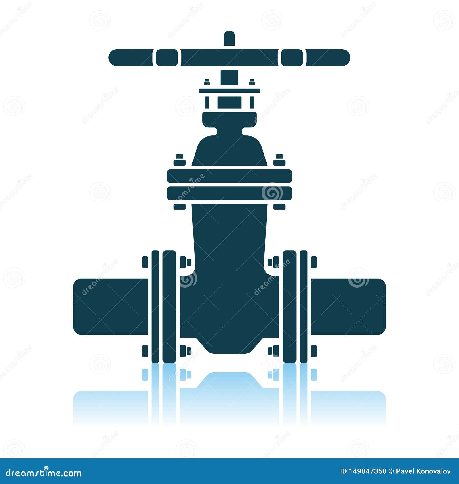 Pipe Valve Icon stock vector. Illustration of power 149047350
