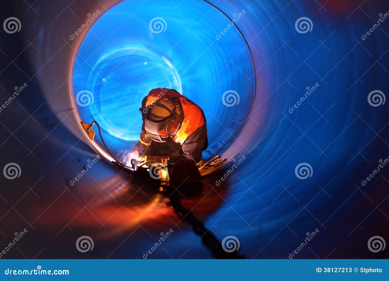 Pipeline construction stock image. Image of steel, safety 38127213