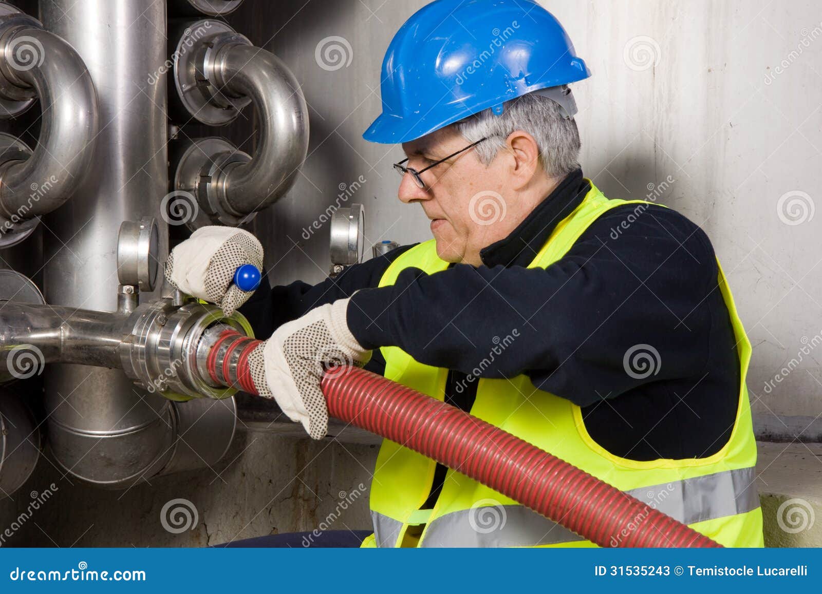 Pipeline craftsman stock image. Image of mechanical, electrical - 31535243