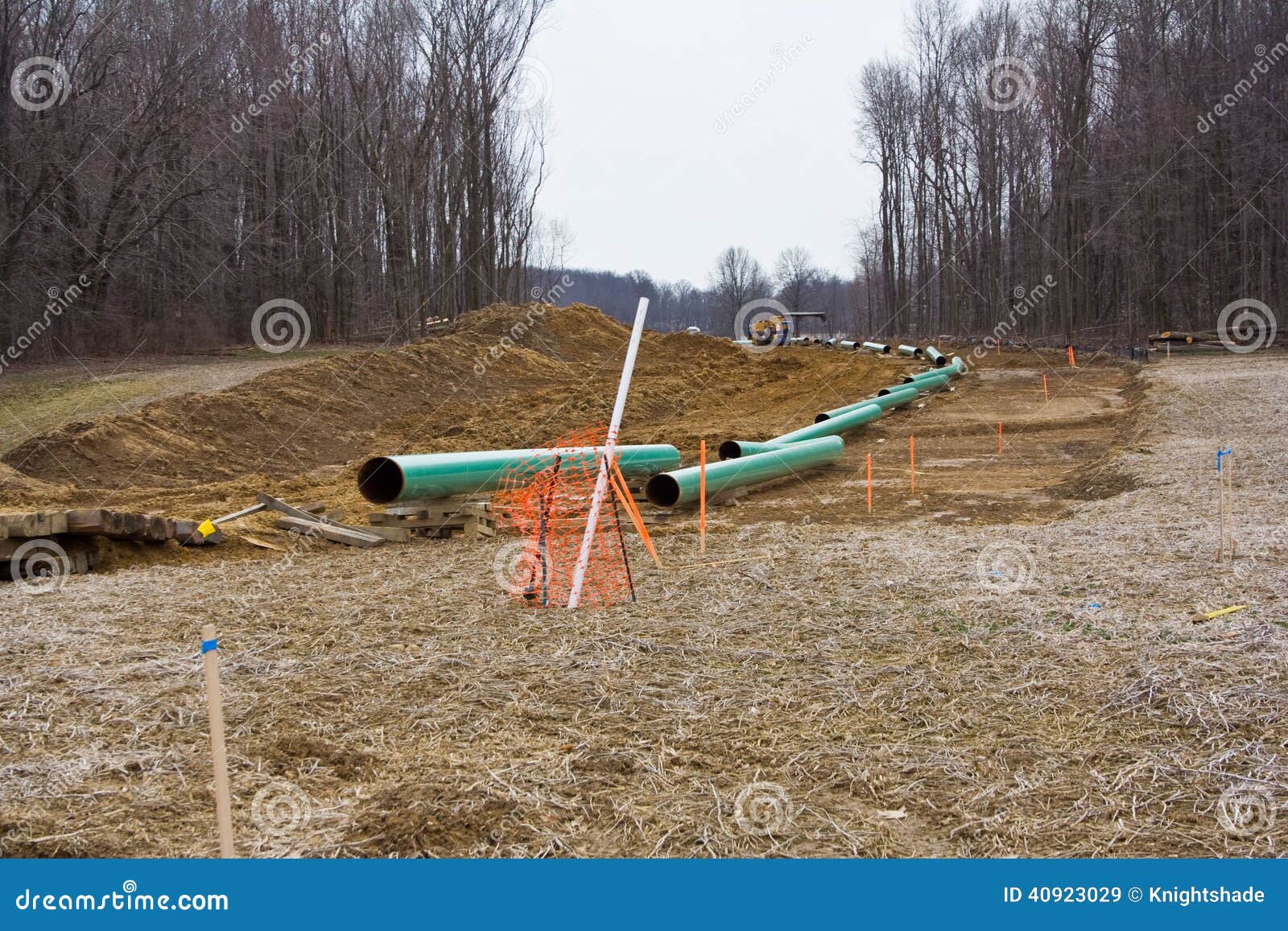 Pipeline in Pennsylvania stock image. Image of reservoir 40923029