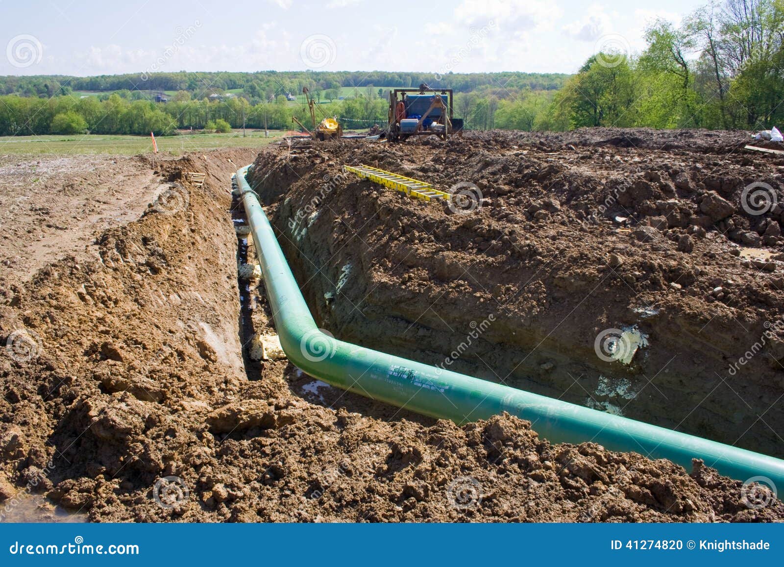 Pipeline in Pennsylvania stock photo. Image of fracking 41274820
