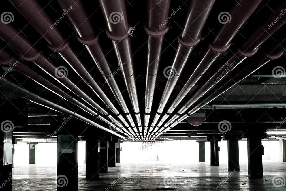 Pipes stock photo. Image of urban, straight, fear, underground 14688262