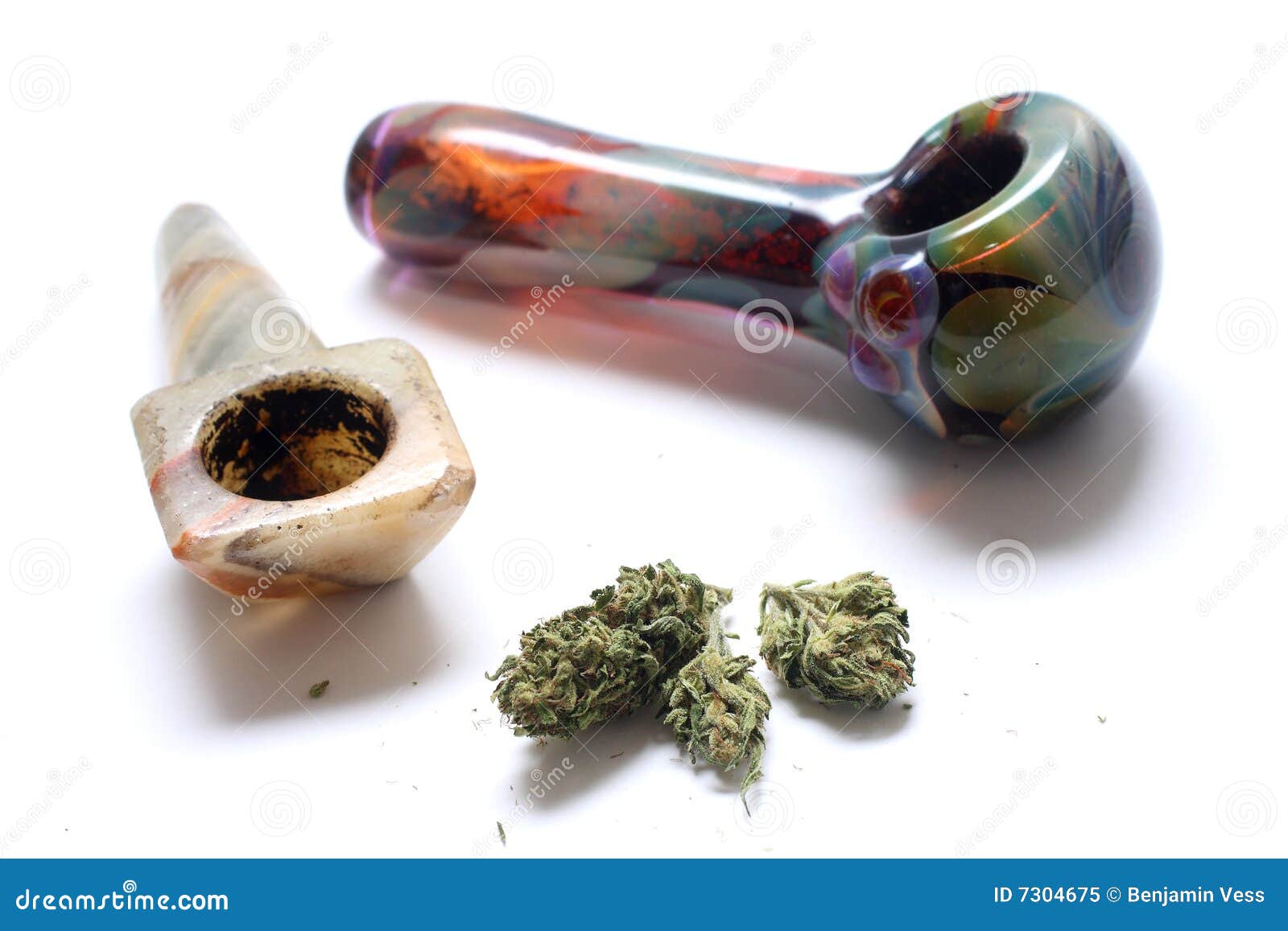 Pipes and Marijuana stock image. Image of drugs, illegal - 7304675