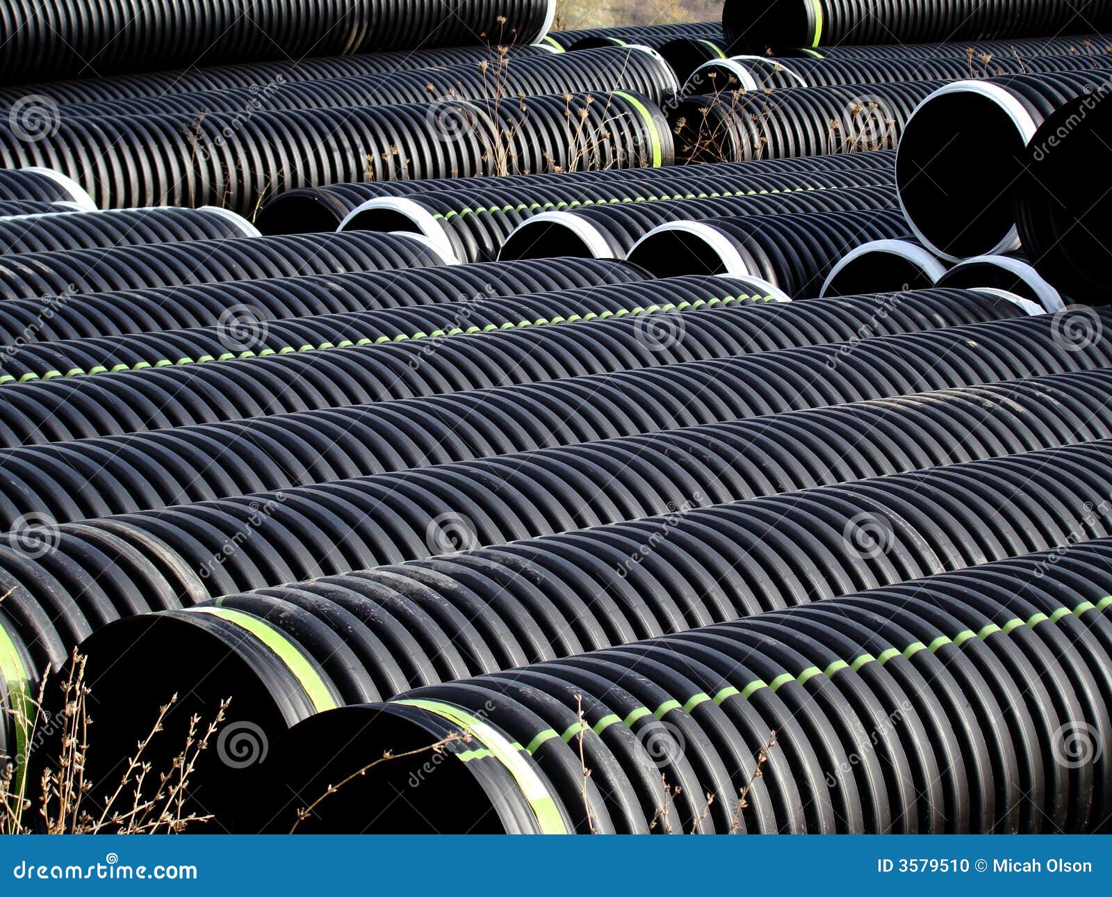 Pipes in a shipping yard stock photo. Image of pipes, yard 3579510