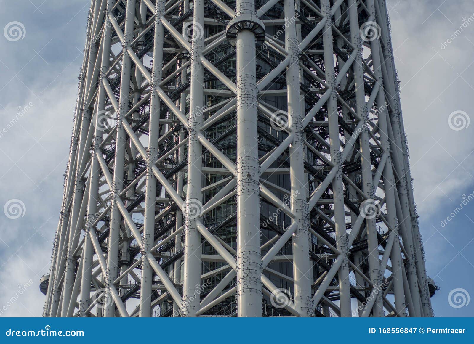 pipes on the tokio sky tree tower