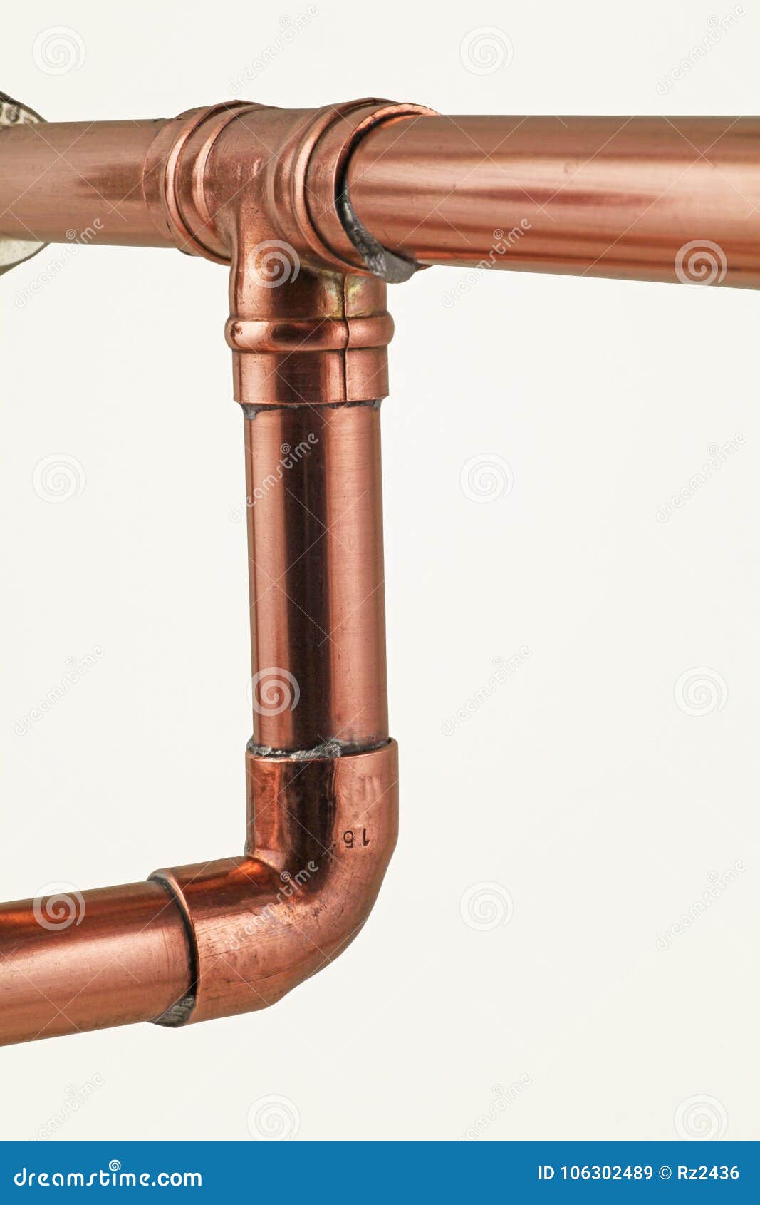Pipework and fittings stock image. Image of fitter, black 106302489