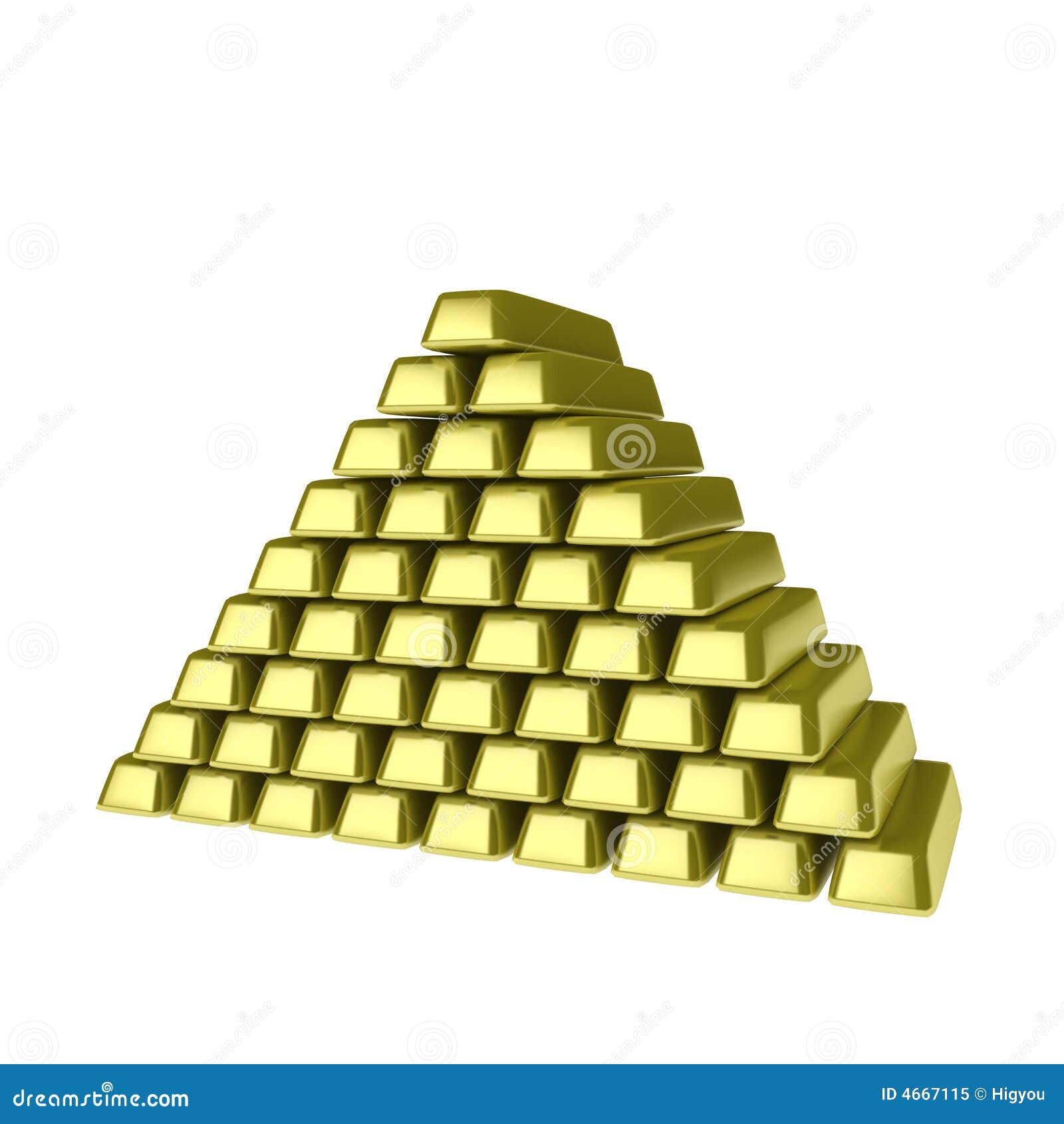 Pirámide De Lingotes De Oro Stock de ilustración - Ilustración de lingote,  tesoro: 4667115, image size:1600x1690