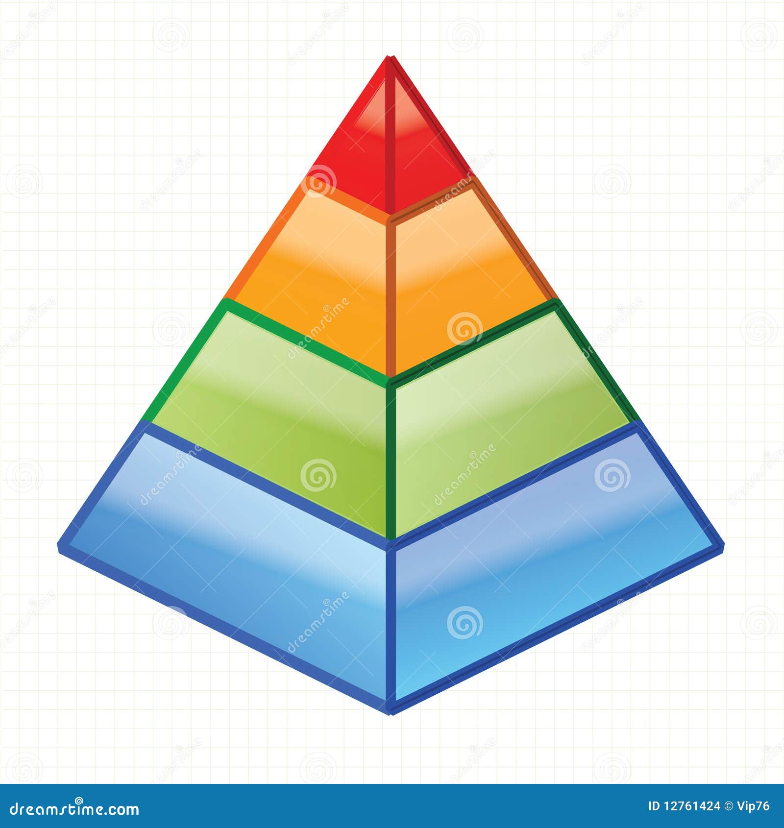 Piramide ilustración del vector. Ilustración de comisión 