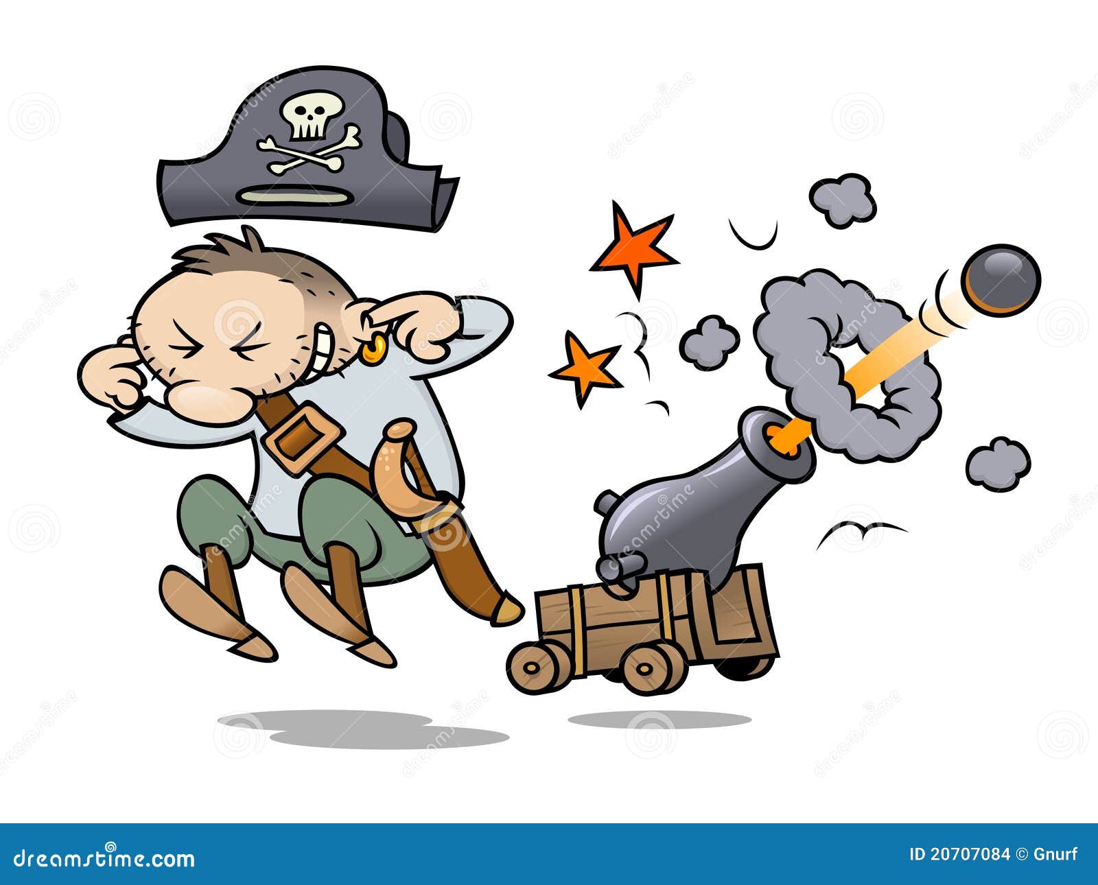 pirate firing his cannon