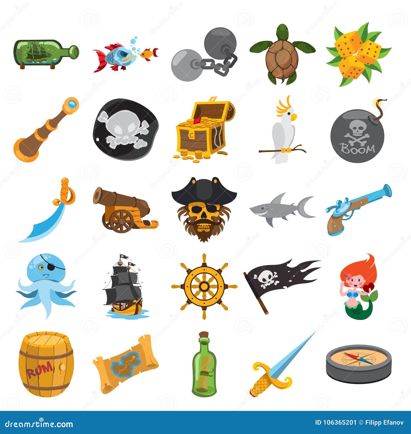 Pirate icons stock vector. Illustration of skull, sail - 106365201
