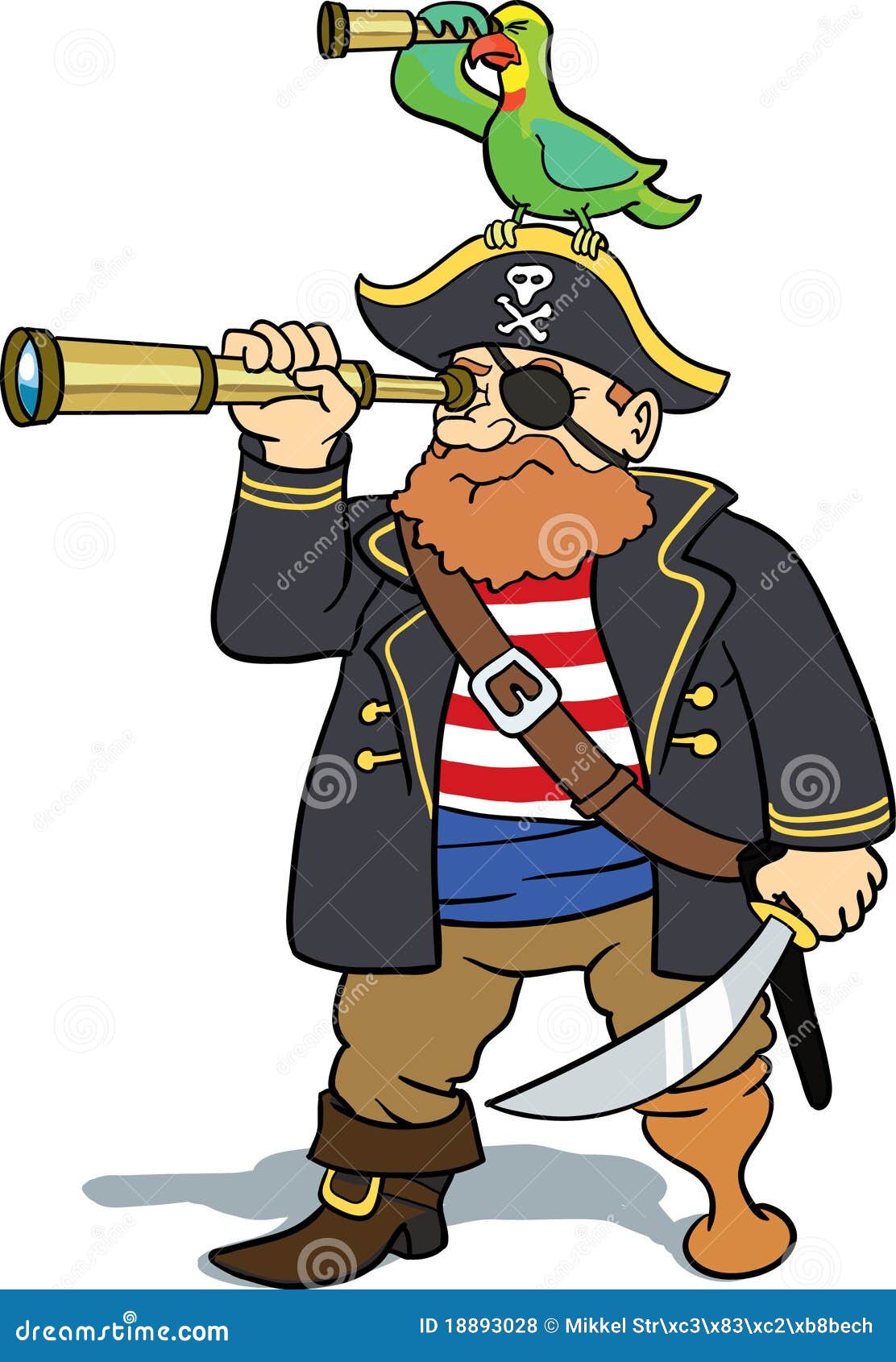 pirate telescope clipart - photo #48