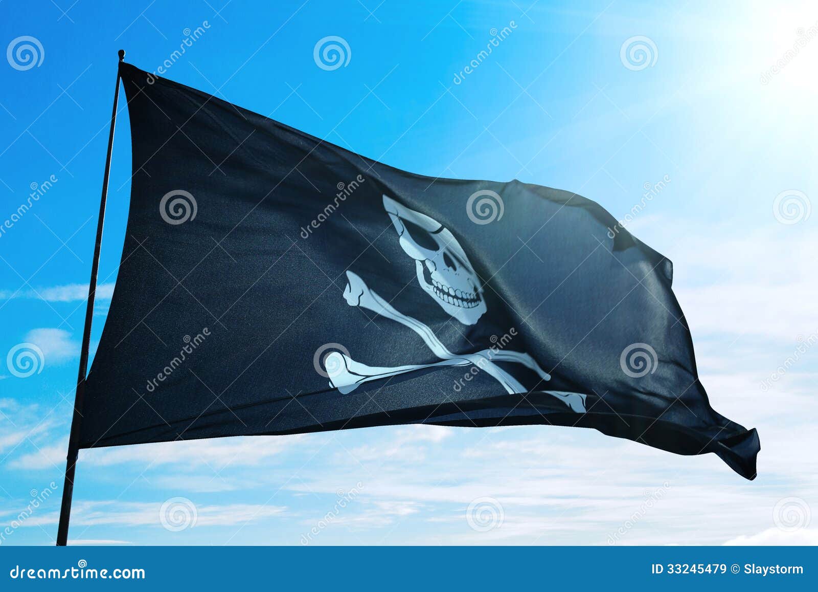 Pirate ship flag stock image. Image of pirate, sign, pirates 33245479