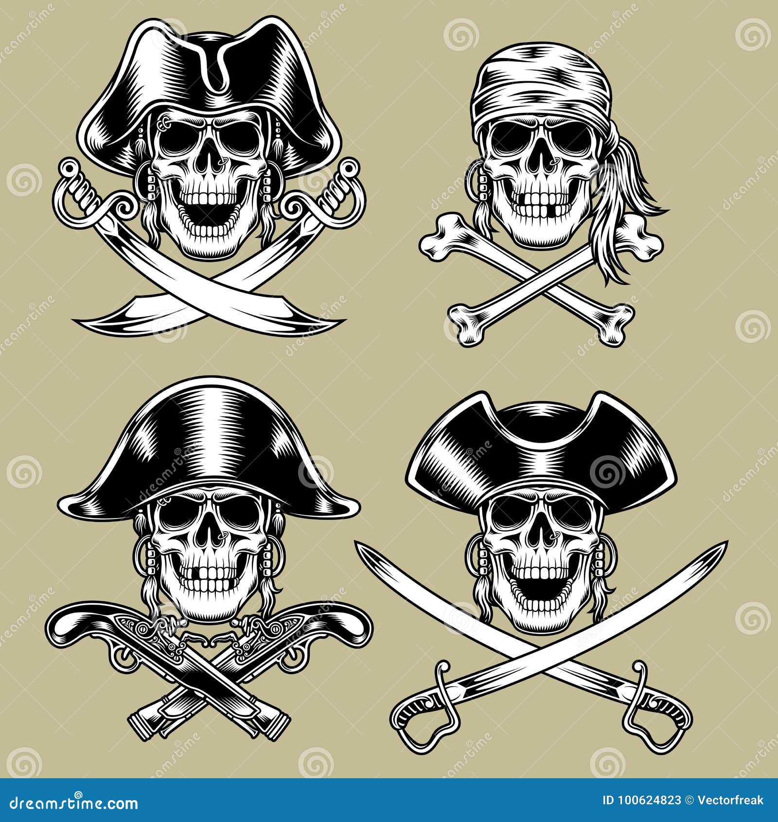 150 Clip Art Of A Pirate Flag Tattoo Illustrations RoyaltyFree Vector  Graphics  Clip Art  iStock