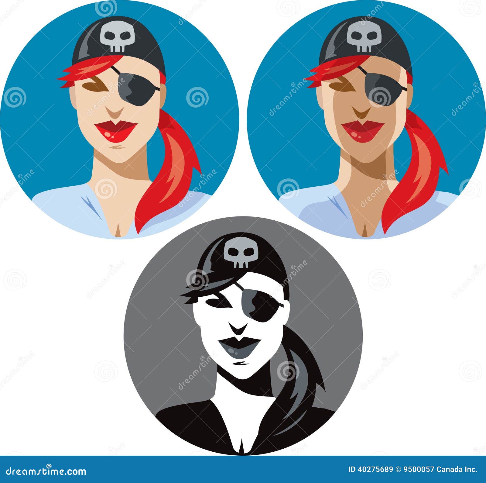 pirate woman icon