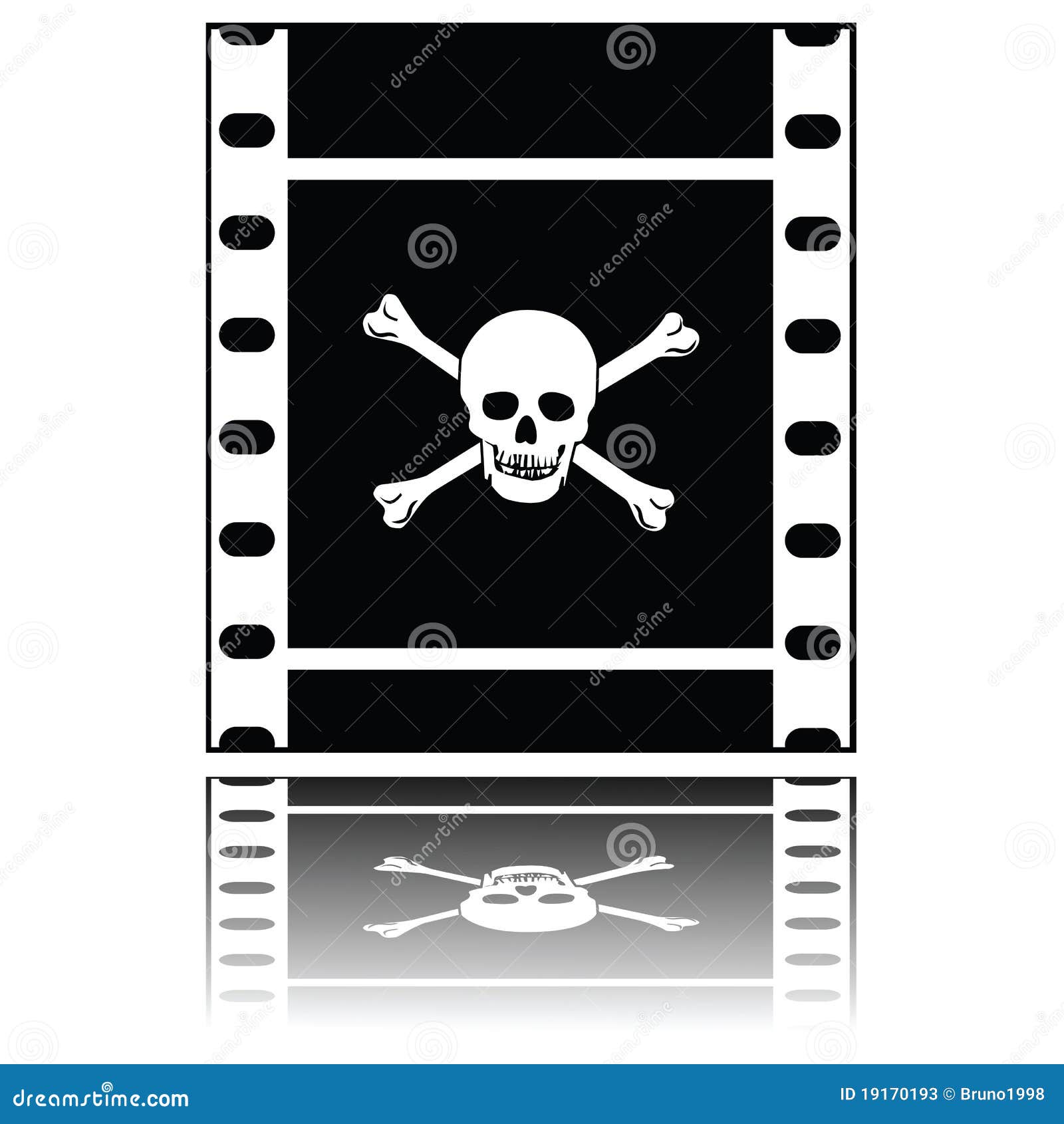Pirated movie stock vector. Illustration of concept, icon 19170193