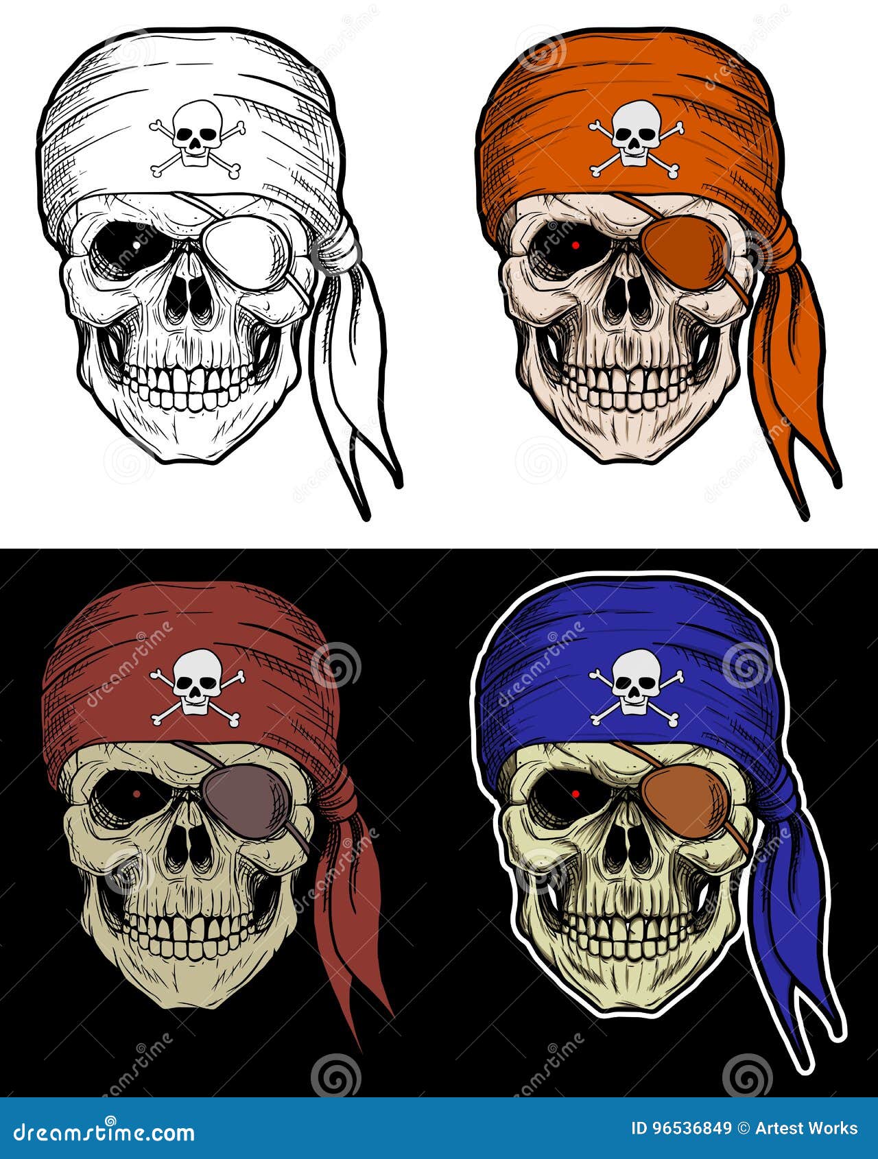 Página 4  Vetores e ilustrações de Logotipo cranio pirata para